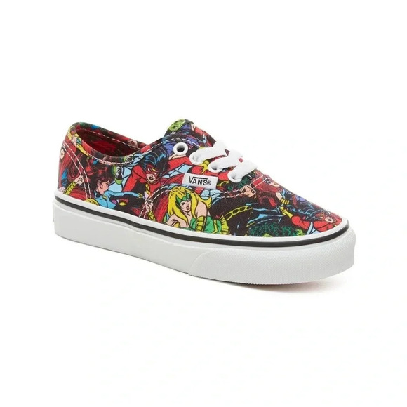 Vans Other - Vans Shoes Authentic Red Marvel Avengers Kids Sneakers Size 13 Brand New